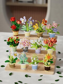 Foto 2 | Bloque de Construcción Yeibobo! Juego de Flores y Plantas 12 Piezas - Venta Internacional