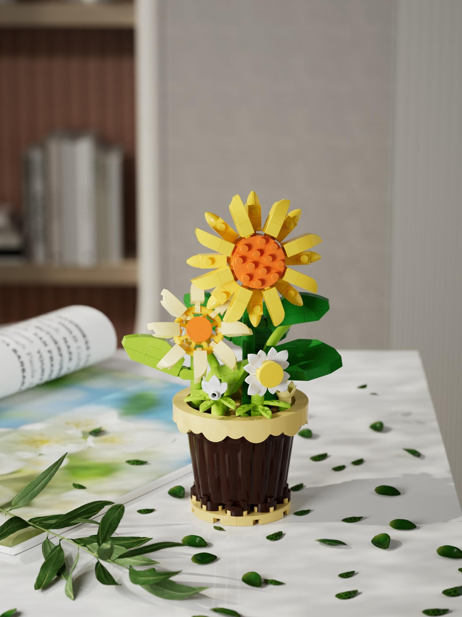 Foto 6 | Bloque de Construcción Yeibobo! Juego de Flores y Plantas 12 Piezas - Venta Internacional