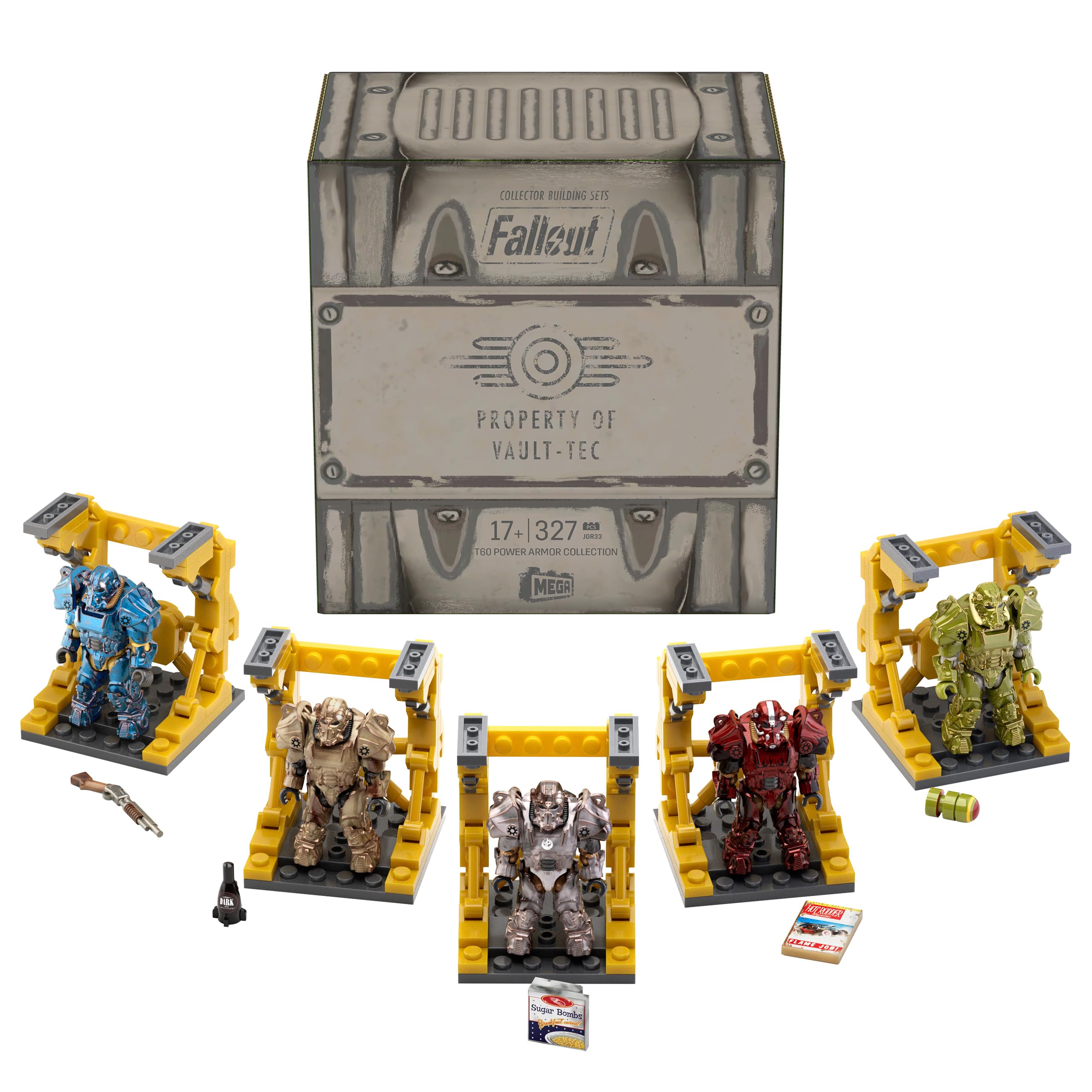 Juguete De Construcción De Figuras De Acción Mega Fallout T-60 Power Armor - Venta Internacional.