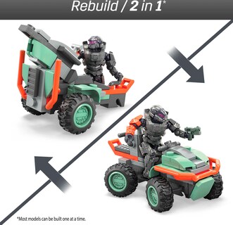 Foto 2 | Set De Construcción De Vehículos De Juguete Mega Halo Unsc Mongoose Outriders - Venta Internacional.
