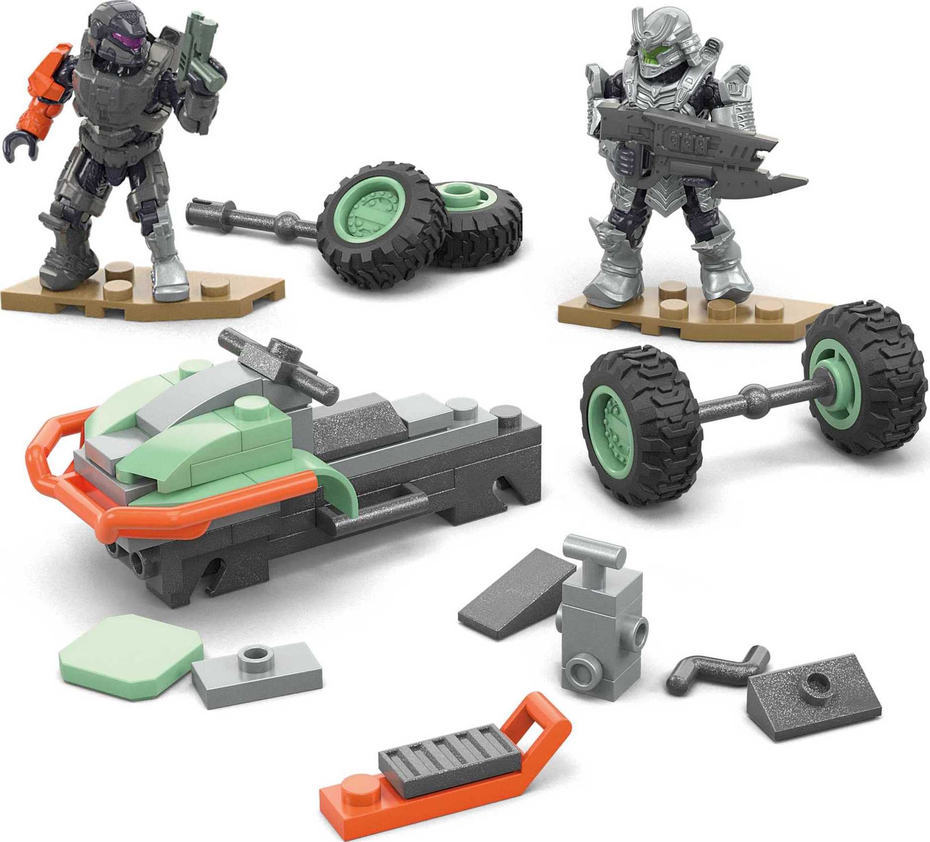 Foto 7 pulgar | Set De Construcción De Vehículos De Juguete Mega Halo Unsc Mongoose Outriders - Venta Internacional.