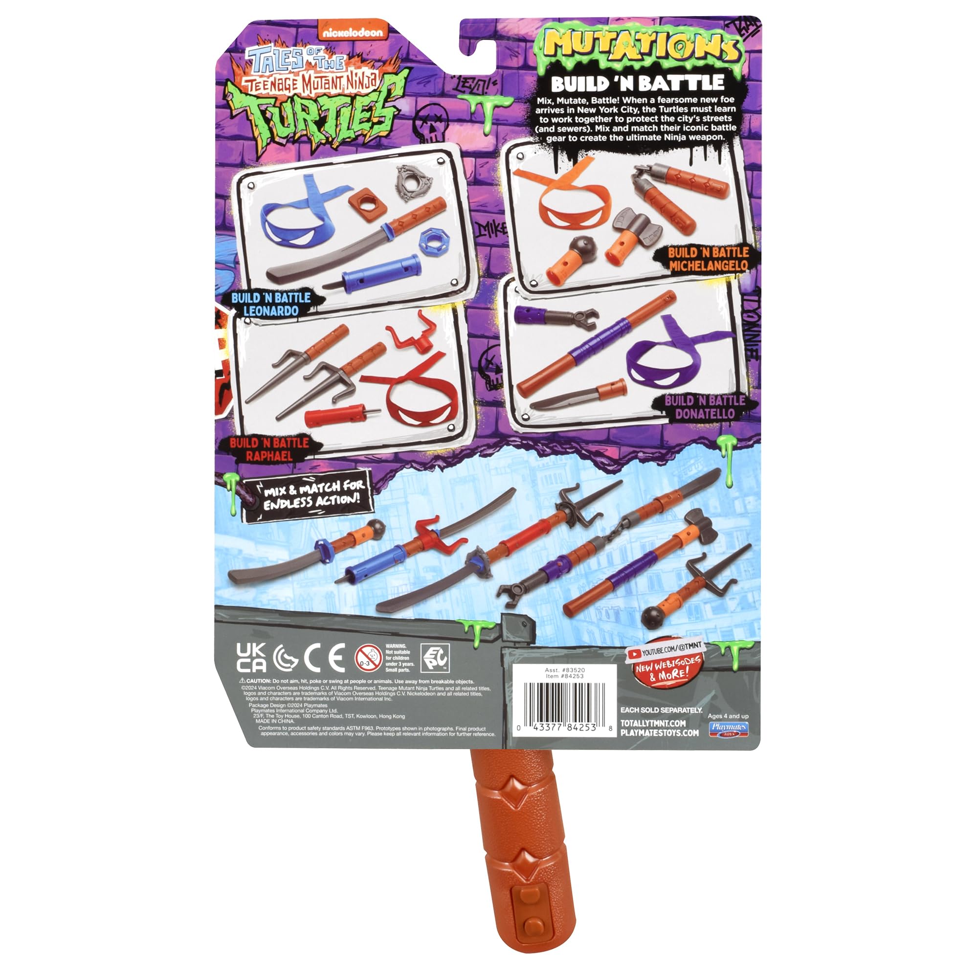 Foto 3 | Set De Juego De Rol Teenage Mutant Ninja Turtles Michelangelo - Venta Internacional.