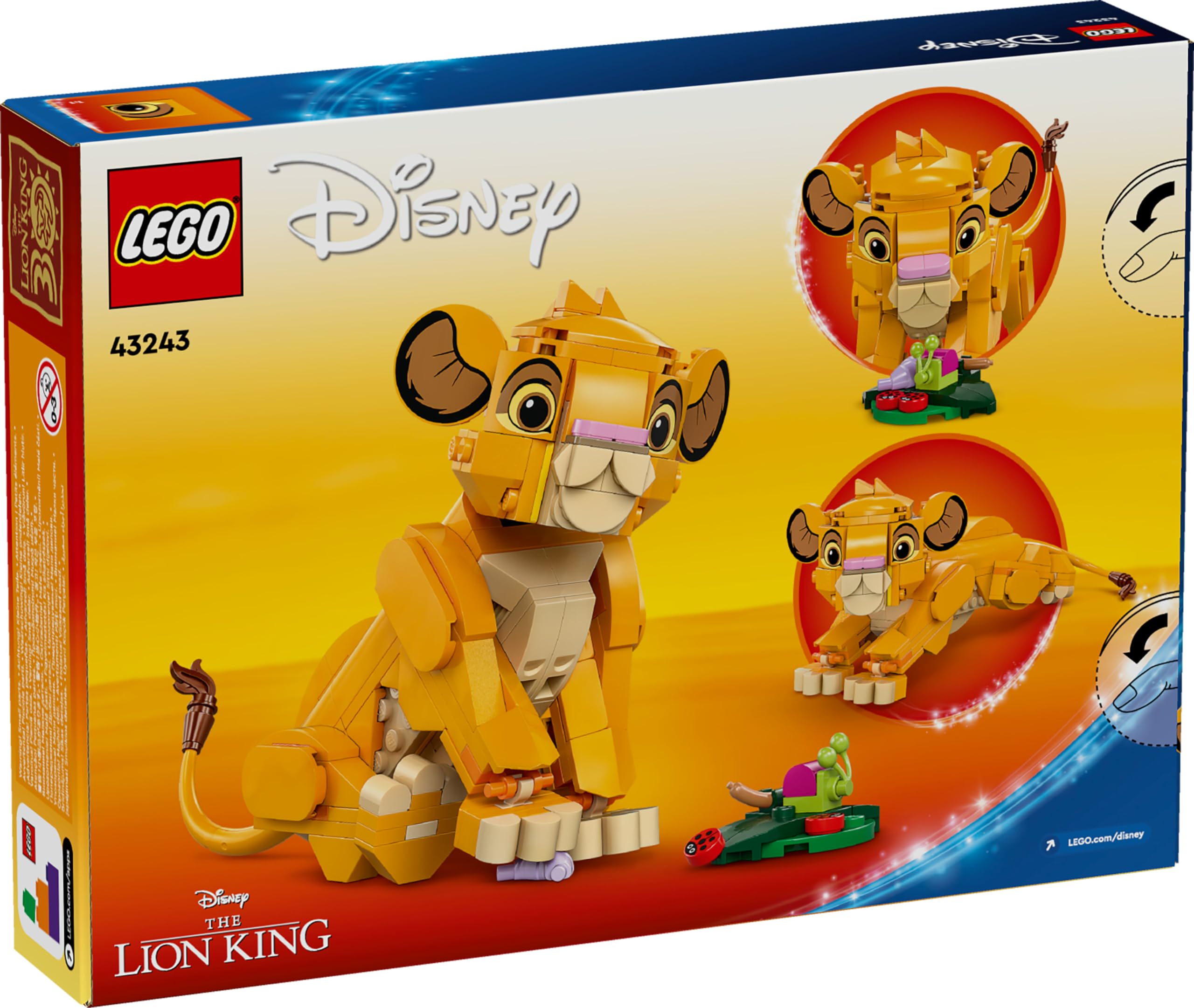 Foto 6 pulgar | Juguete Para Construir Lego Disney Simba El Rey León Como Cachorro 43243 - Venta Internacional.