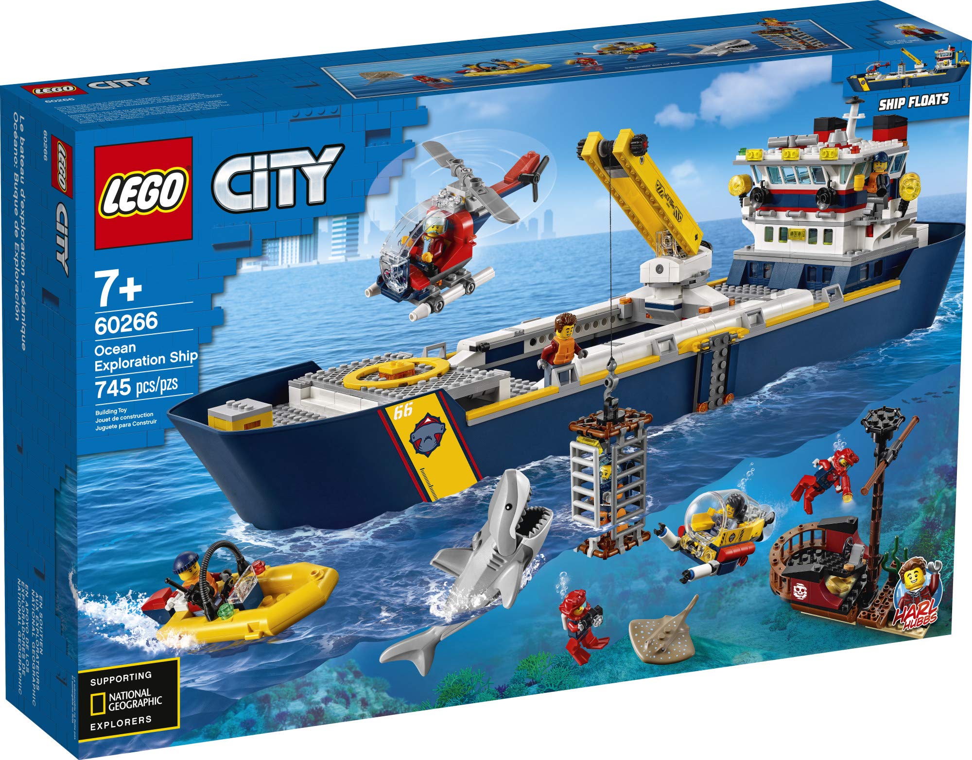 Foto 4 | Buque De Exploración De Juguete Lego City Ocean Exploration Ship 60266 - Venta Internacional.