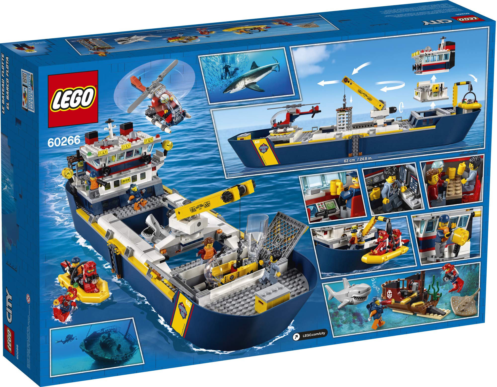 Foto 5 | Buque De Exploración De Juguete Lego City Ocean Exploration Ship 60266 - Venta Internacional.