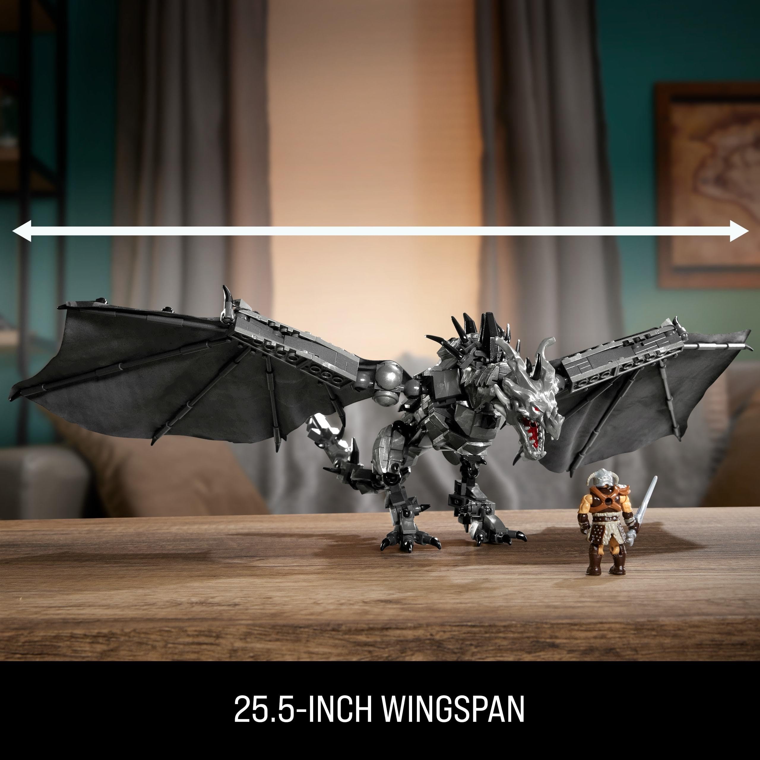 Foto 4 pulgar | Figuras De Acción Y Juguetes De Construcción Mega Skyrim Alduin Con 619 Piezas - Venta Internacional.