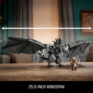 Foto 3 | Figuras De Acción Y Juguetes De Construcción Mega Skyrim Alduin Con 619 Piezas - Venta Internacional.