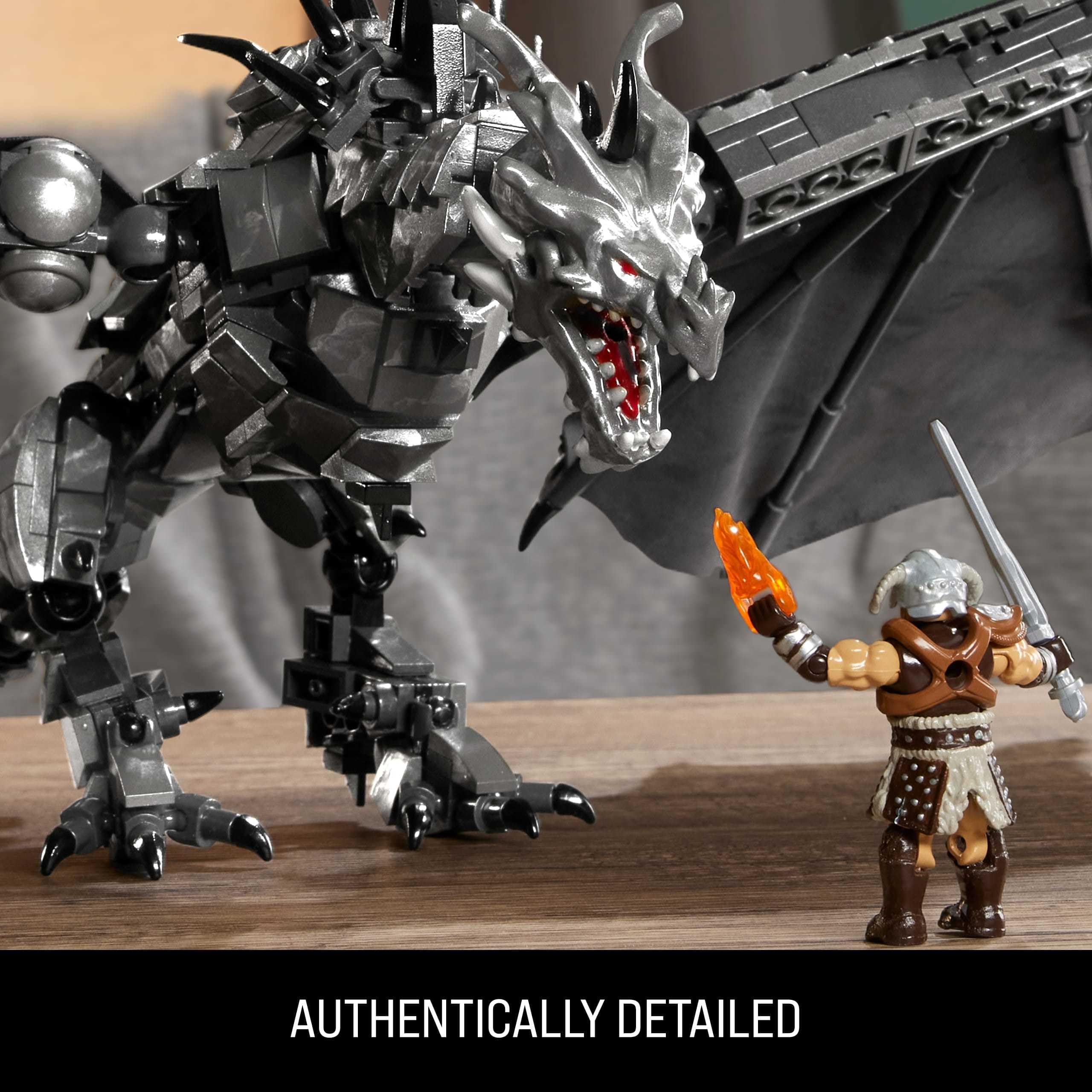 Foto 6 pulgar | Figuras De Acción Y Juguetes De Construcción Mega Skyrim Alduin Con 619 Piezas - Venta Internacional.