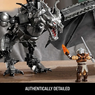 Foto 5 | Figuras De Acción Y Juguetes De Construcción Mega Skyrim Alduin Con 619 Piezas - Venta Internacional.