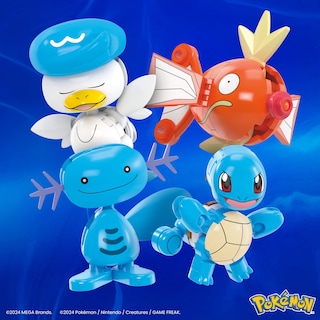 Foto 3 | Set De Juguetes Para Construir Figuras De Acción Mega Pokémon Watertype - Venta Internacional.