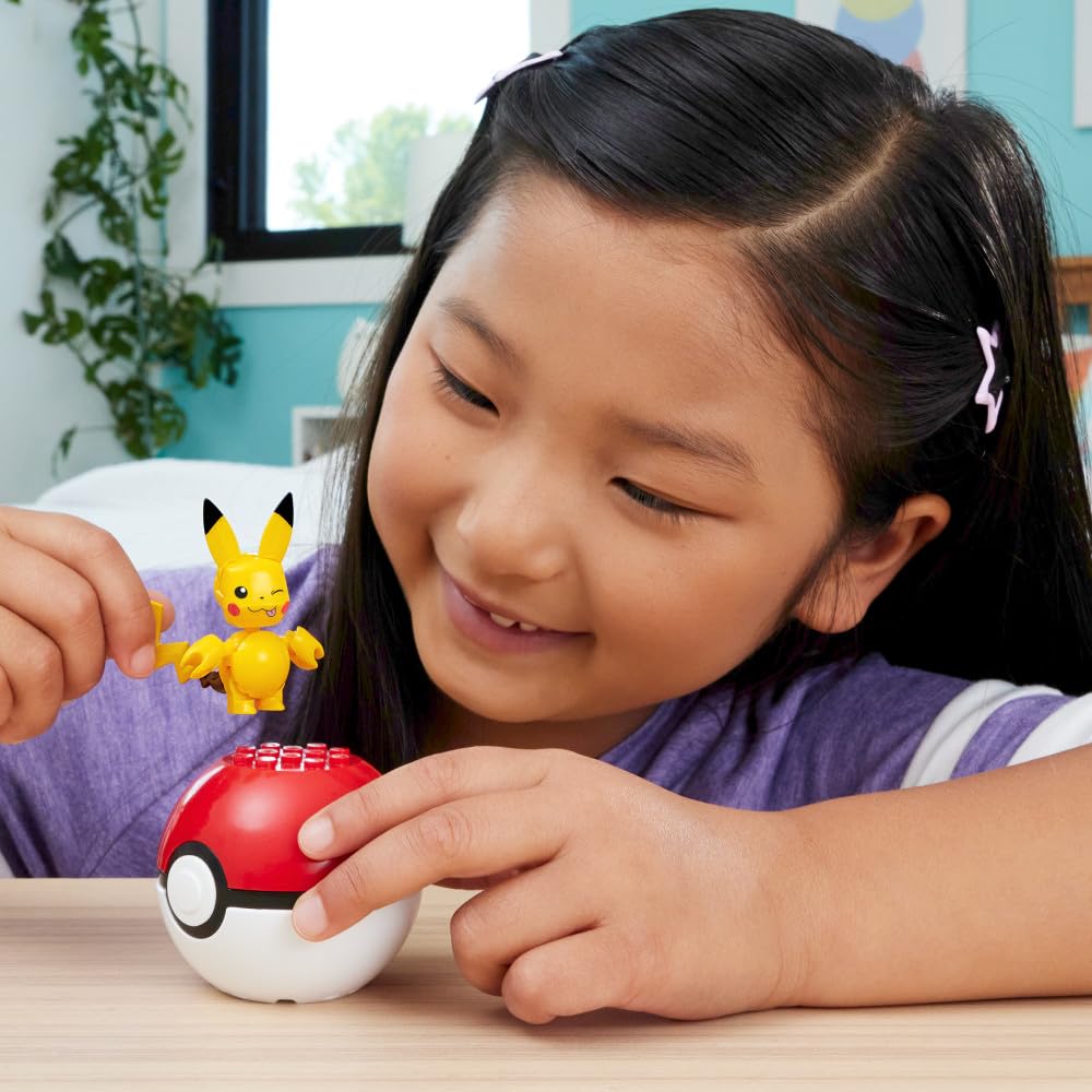 Foto 3 pulgar | Juguete De Construcción Mega Pokémon Evergreen Pikachu Ball Para Niños De 6 Años O Más - Venta Internacional.
