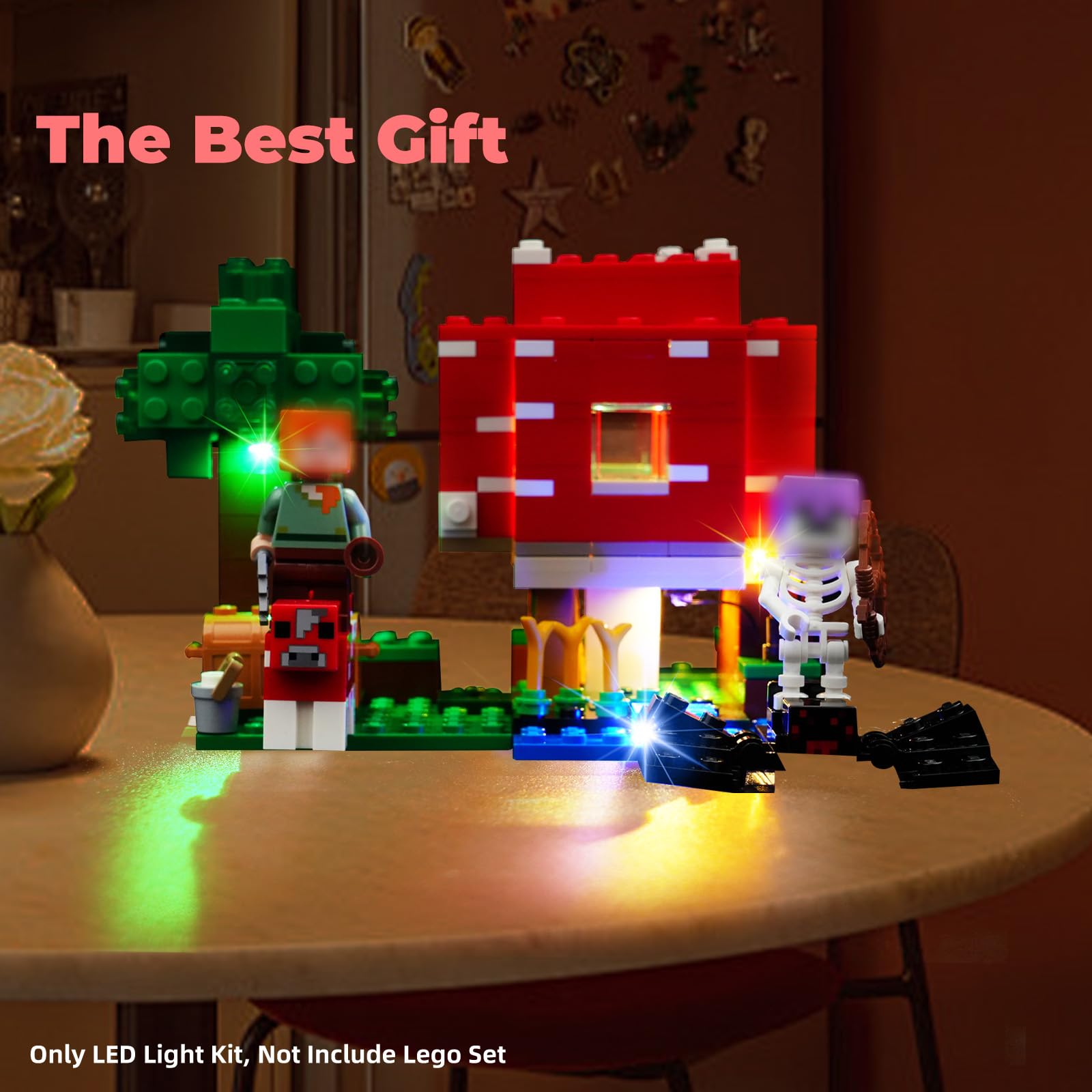 Foto 7 pulgar | Kit De Luces Led Rorliny Para Lego Minecraft The Mushroom House - Venta Internacional.