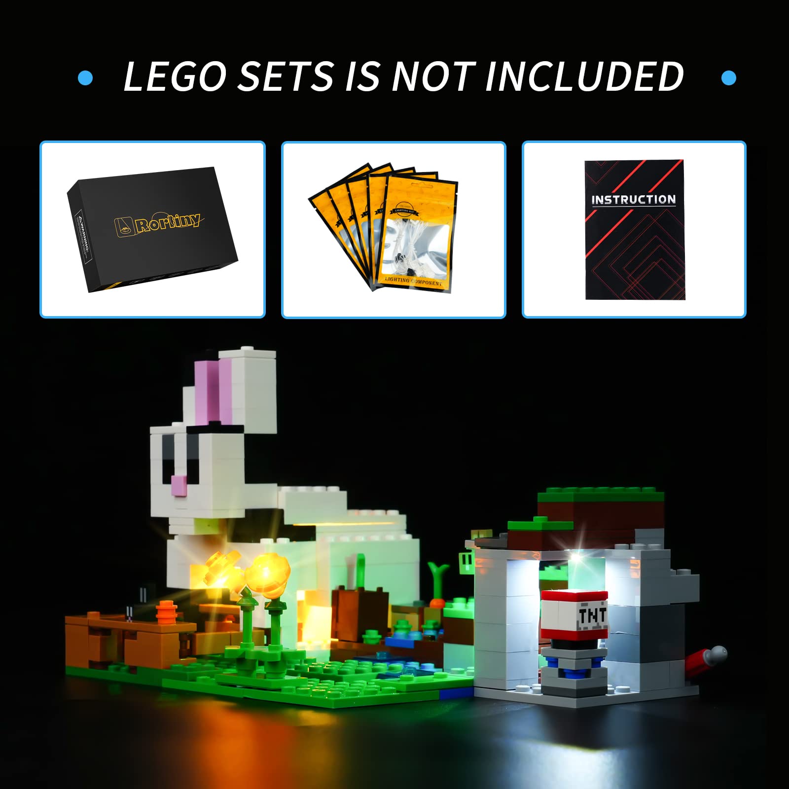 Foto 2 | Set De Iluminación Rorliny Led Light Kit Para Lego Minecraft 21181 - Venta Internacional.
