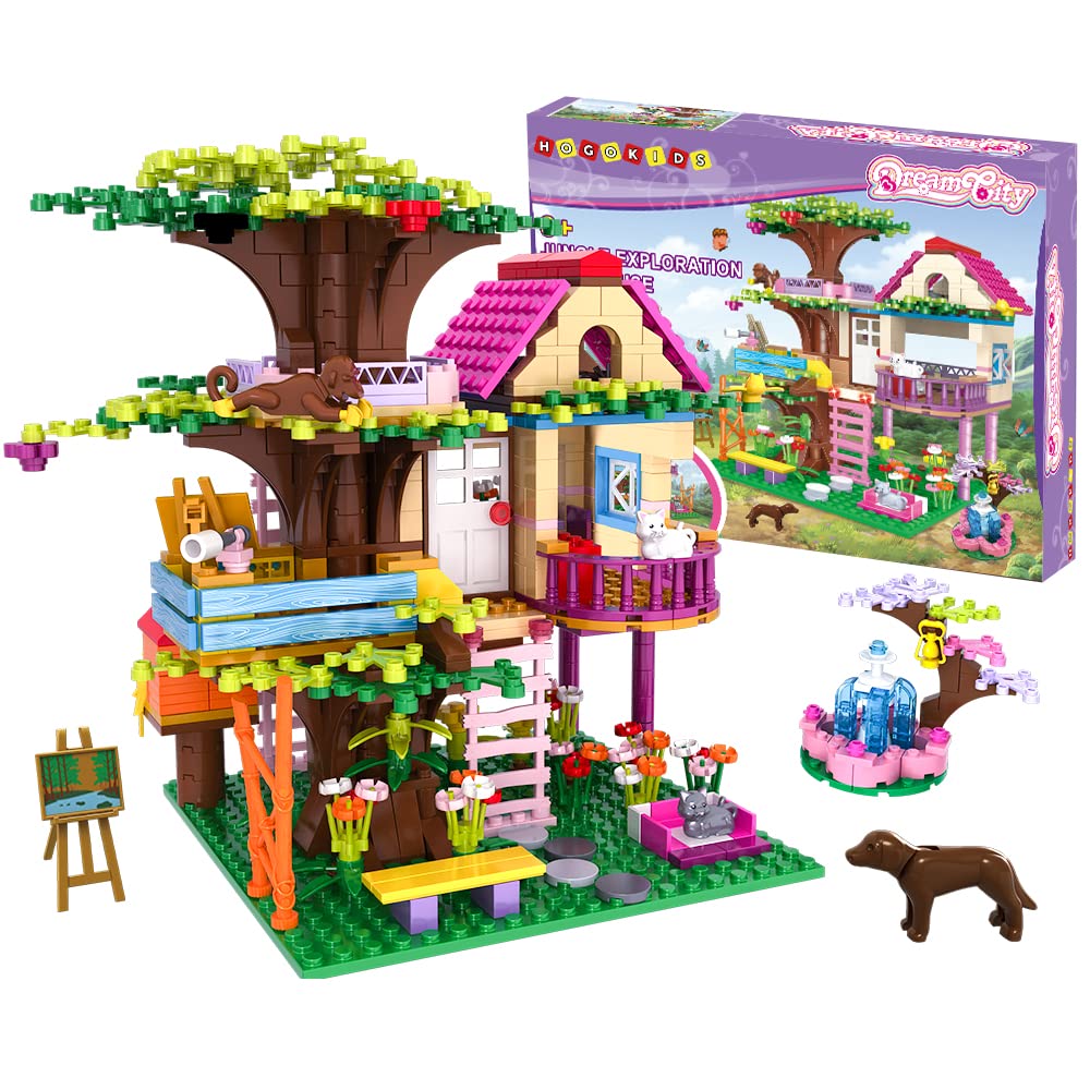 Juguete De Construcción Hogokids Tree House Stem 613pcs Con Fuente - Venta Internacional.