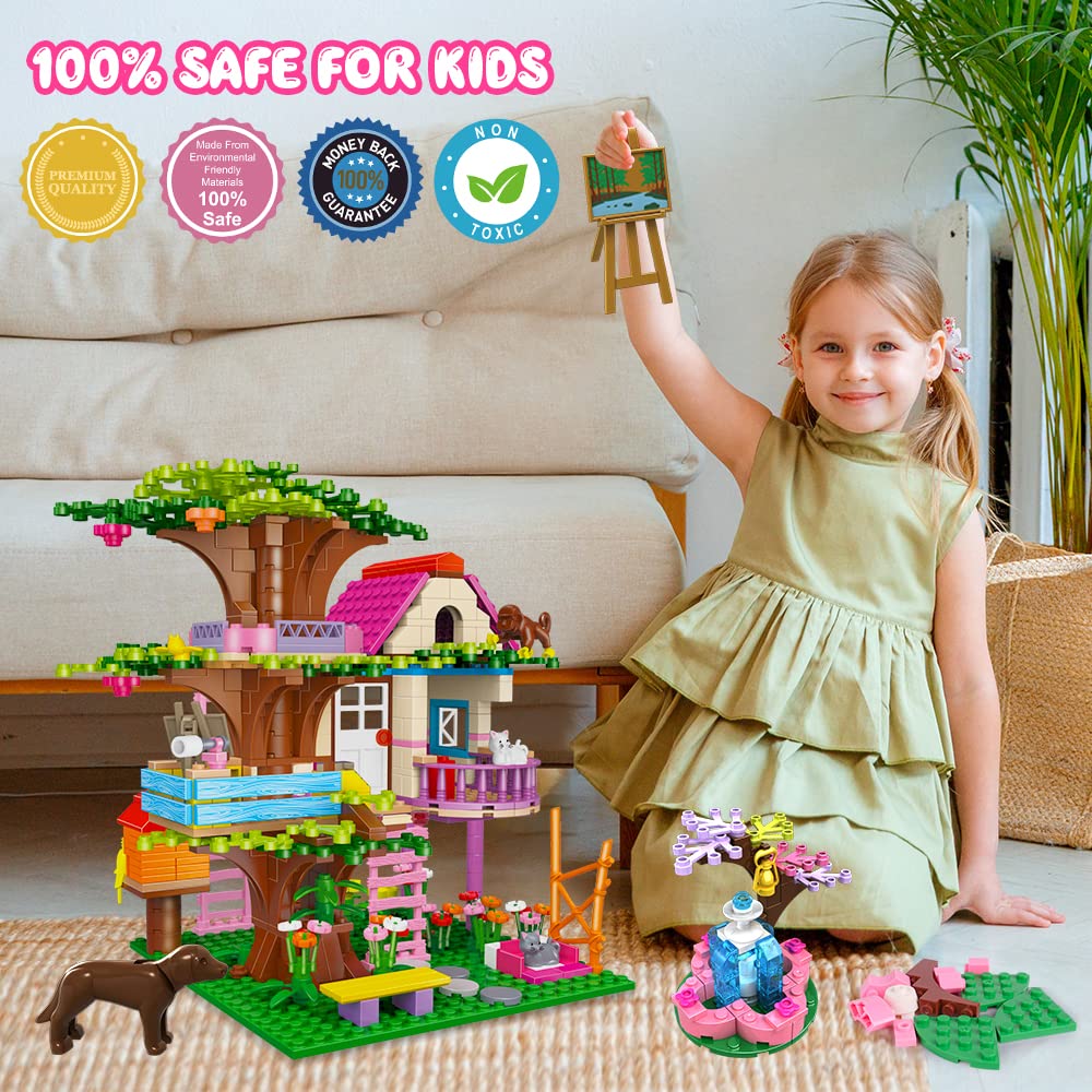 Foto 4 pulgar | Juguete De Construcción Hogokids Tree House Stem 613pcs Con Fuente - Venta Internacional.