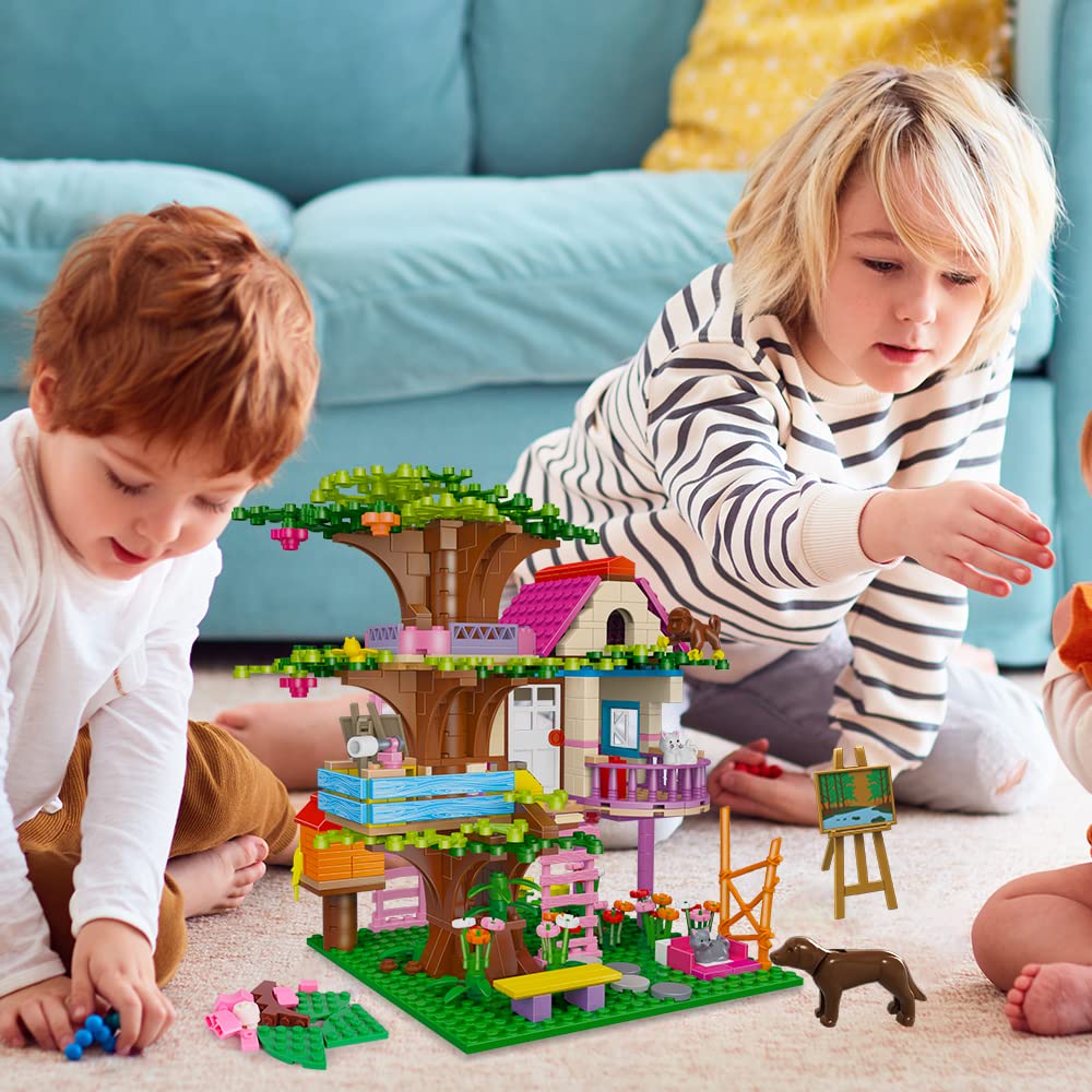 Foto 5 pulgar | Juguete De Construcción Hogokids Tree House Stem 613pcs Con Fuente - Venta Internacional.