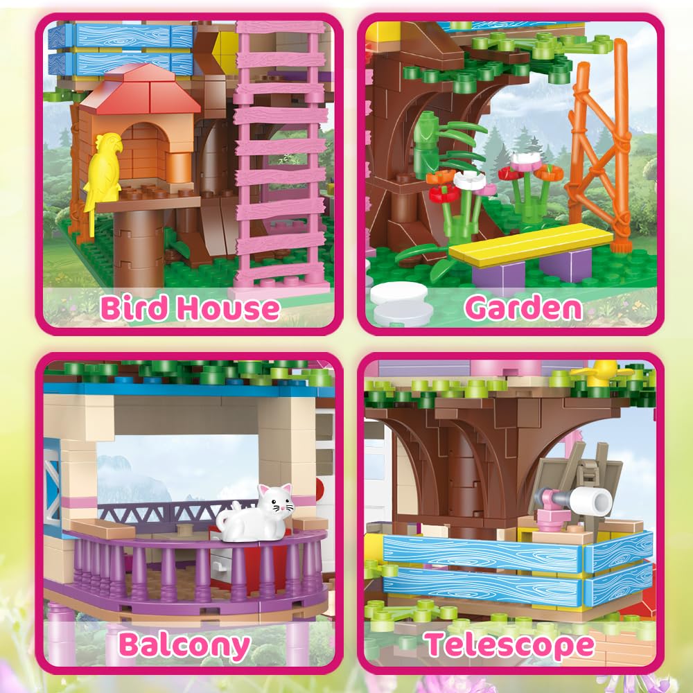 Foto 5 | Juguete De Construcción Hogokids Tree House Stem 613pcs Con Fuente - Venta Internacional.
