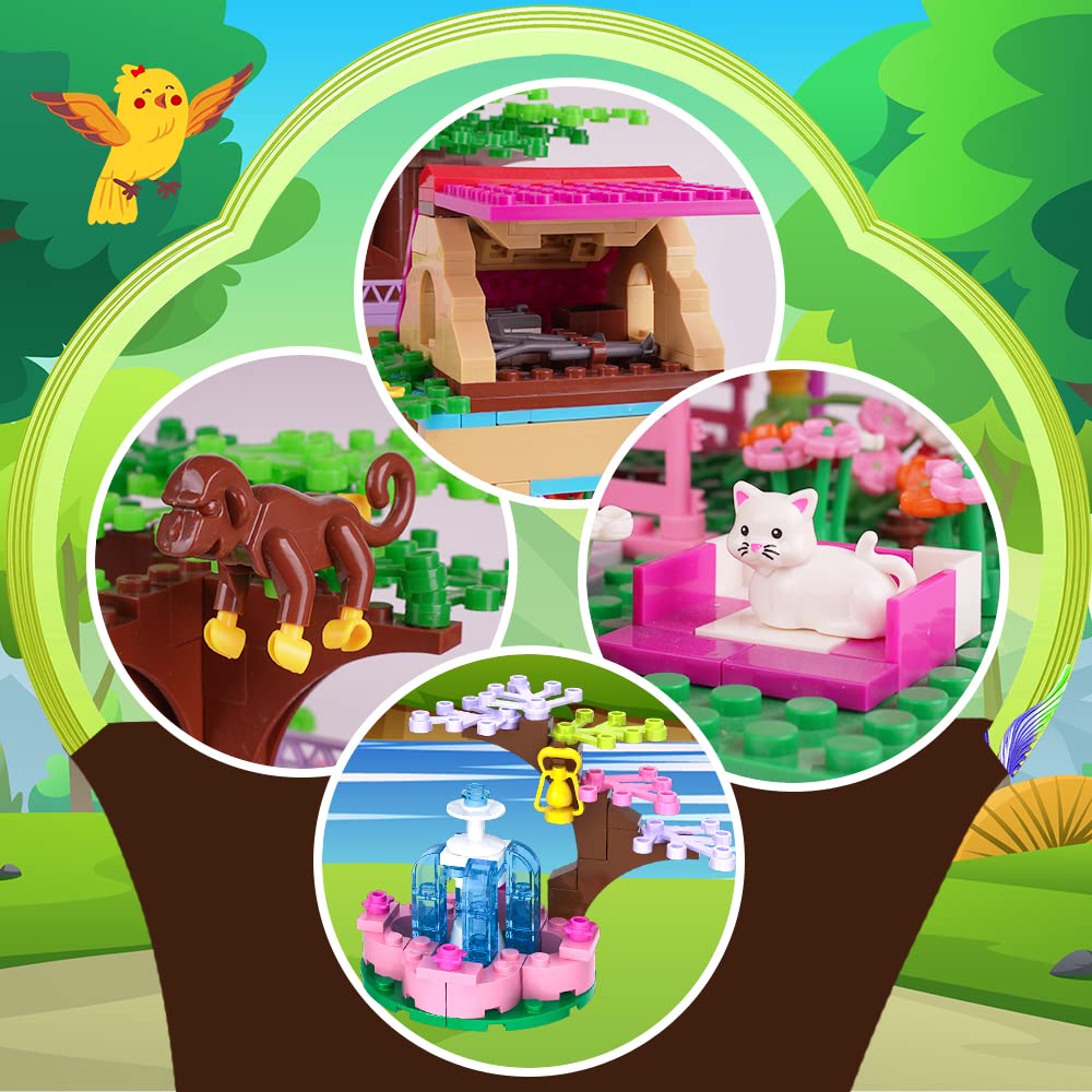 Foto 6 | Juguete De Construcción Hogokids Tree House Stem 613pcs Con Fuente - Venta Internacional.
