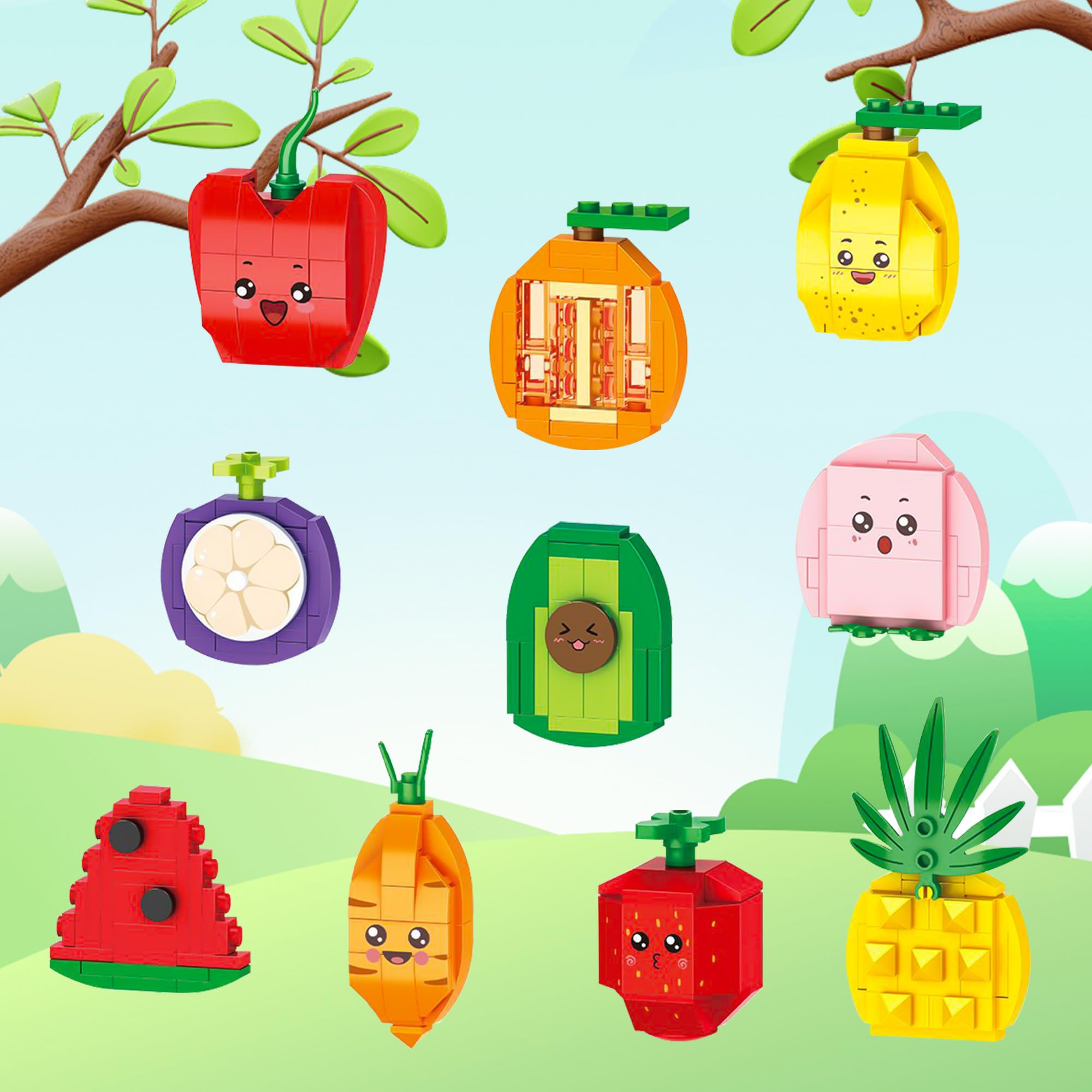 Foto 4 | Rellenos Para Huevos De Pascua Building Blocks, 20 Unidades, Comida Rápida - Venta Internacional.