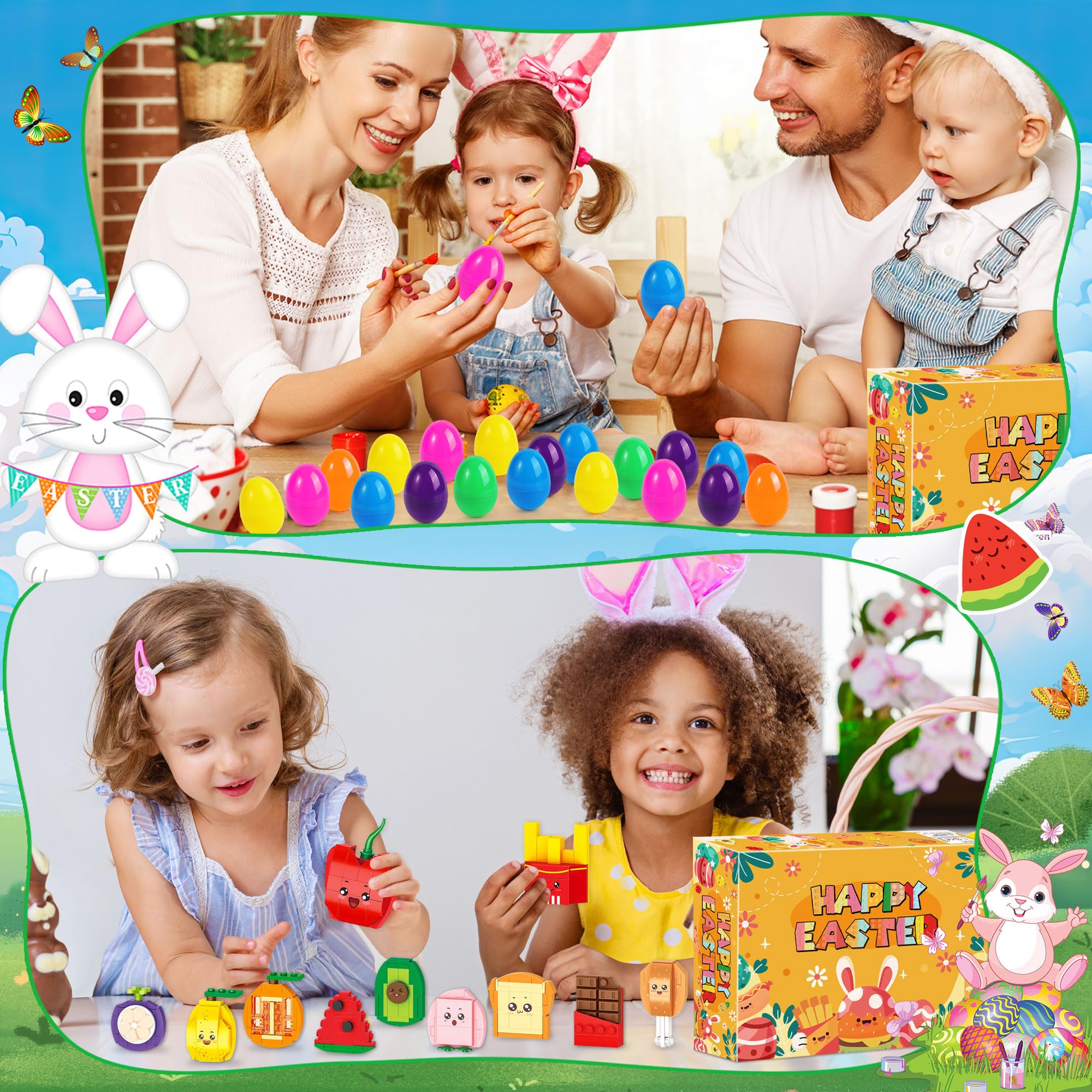 Foto 7 pulgar | Rellenos Para Huevos De Pascua Building Blocks, 20 Unidades, Comida Rápida - Venta Internacional.