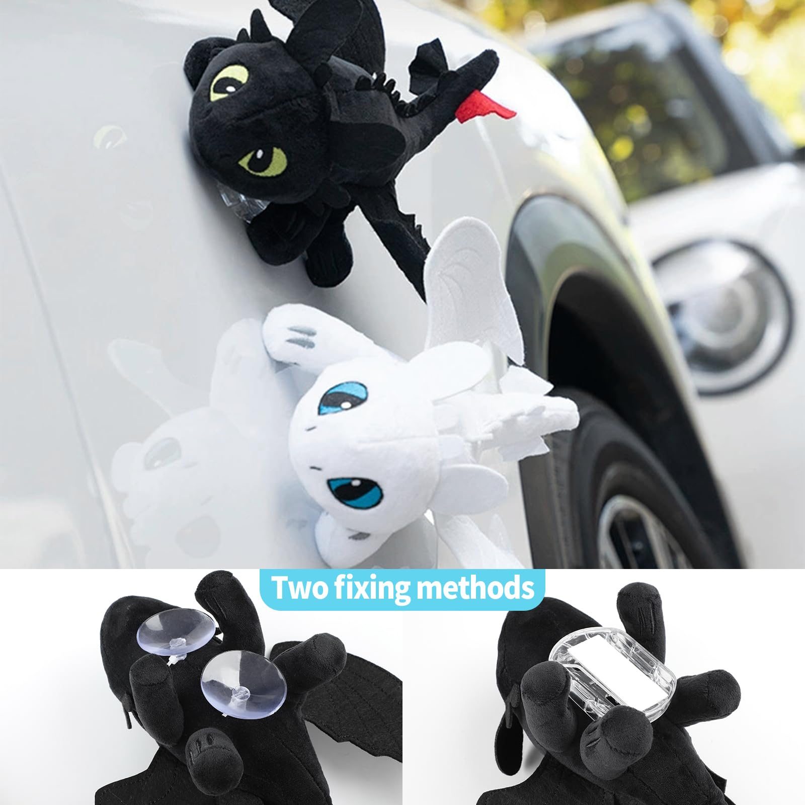 Foto 4 pulgar | Dragon Car Accessory, Muñeco De Dragón Sin Dientes, Blanco - Venta Internacional.