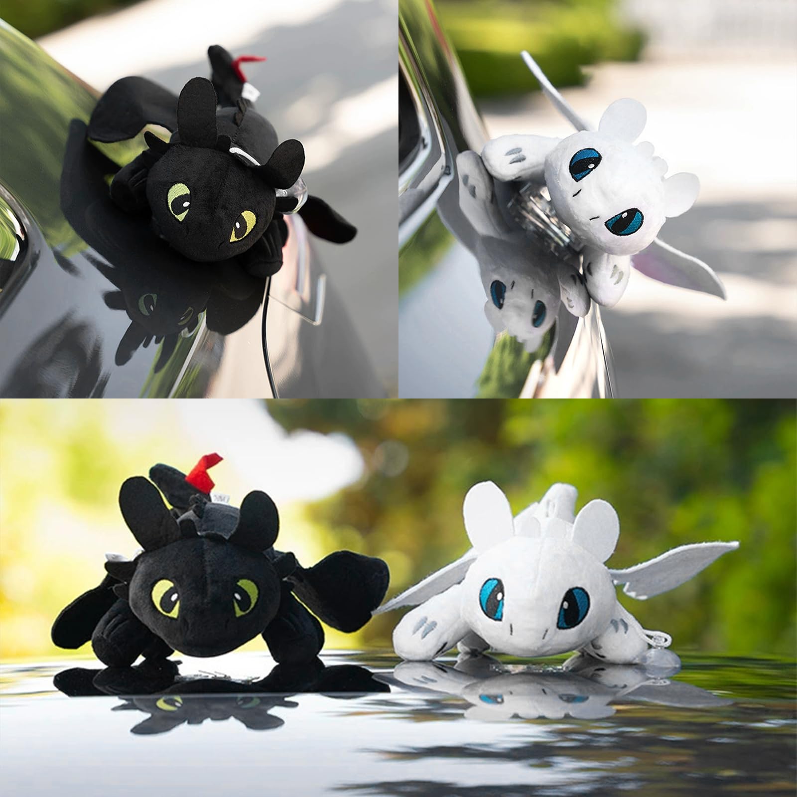 Foto 5 pulgar | Dragon Car Accessory, Muñeco De Dragón Sin Dientes, Blanco - Venta Internacional.
