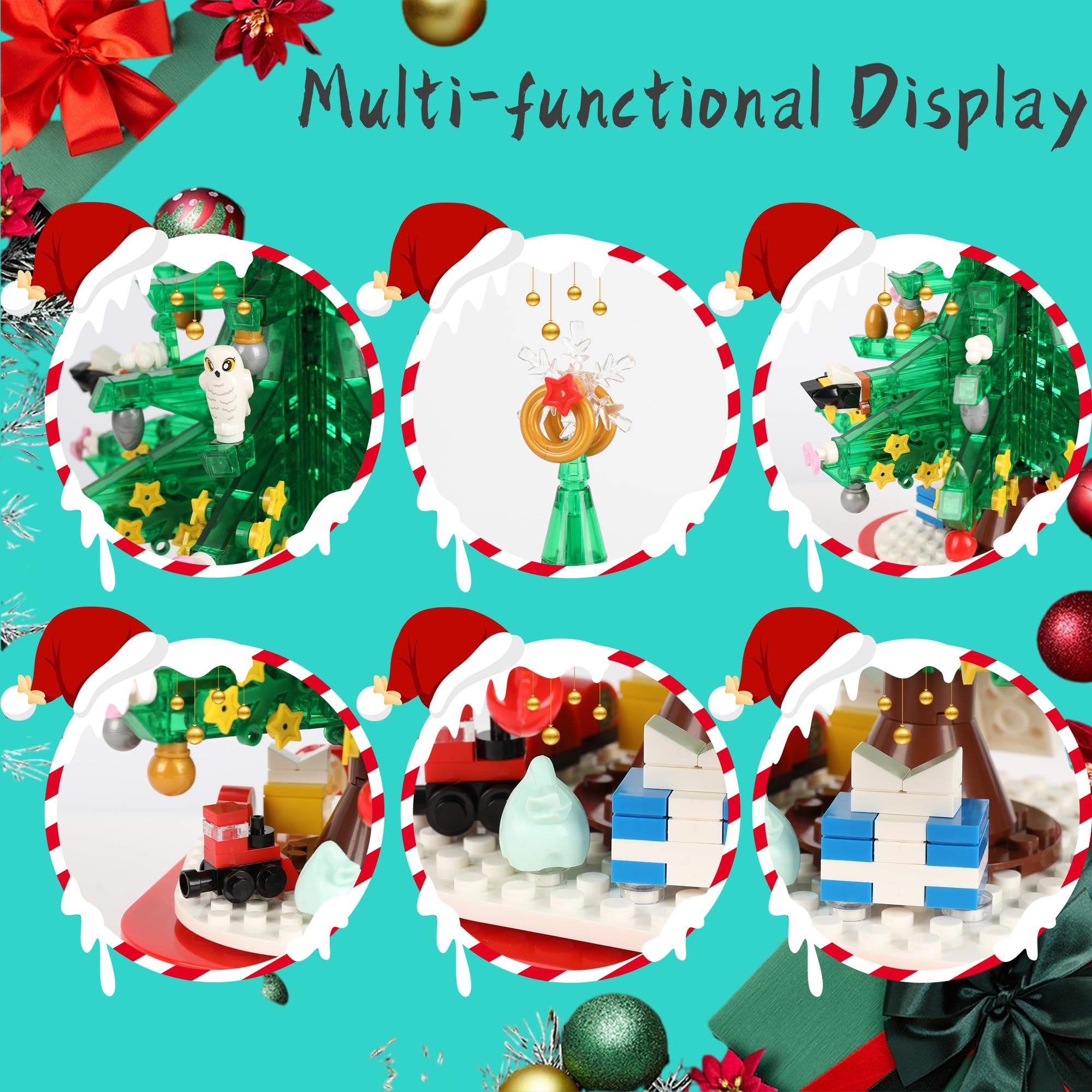Foto 3 | Árbol De Navidad Building Block Con Música Y Luz Led Para Niños De 3 A 18 Años - Venta Internacional.