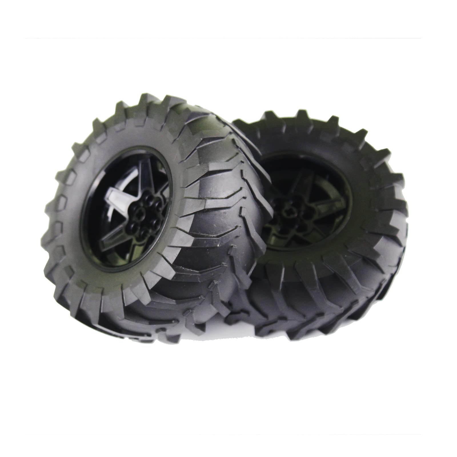 Tractor De Neumáticos Building Blocks Technical Parts, 2 Piezas, Para Niños - Venta Internacional.