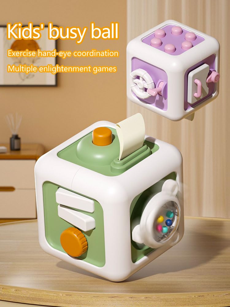 Foto 5 pulgar | Juguete Busy Cube Para Niño Y Niña De 1 Año, Montessori De 1 Año O Más - Venta Internacional.
