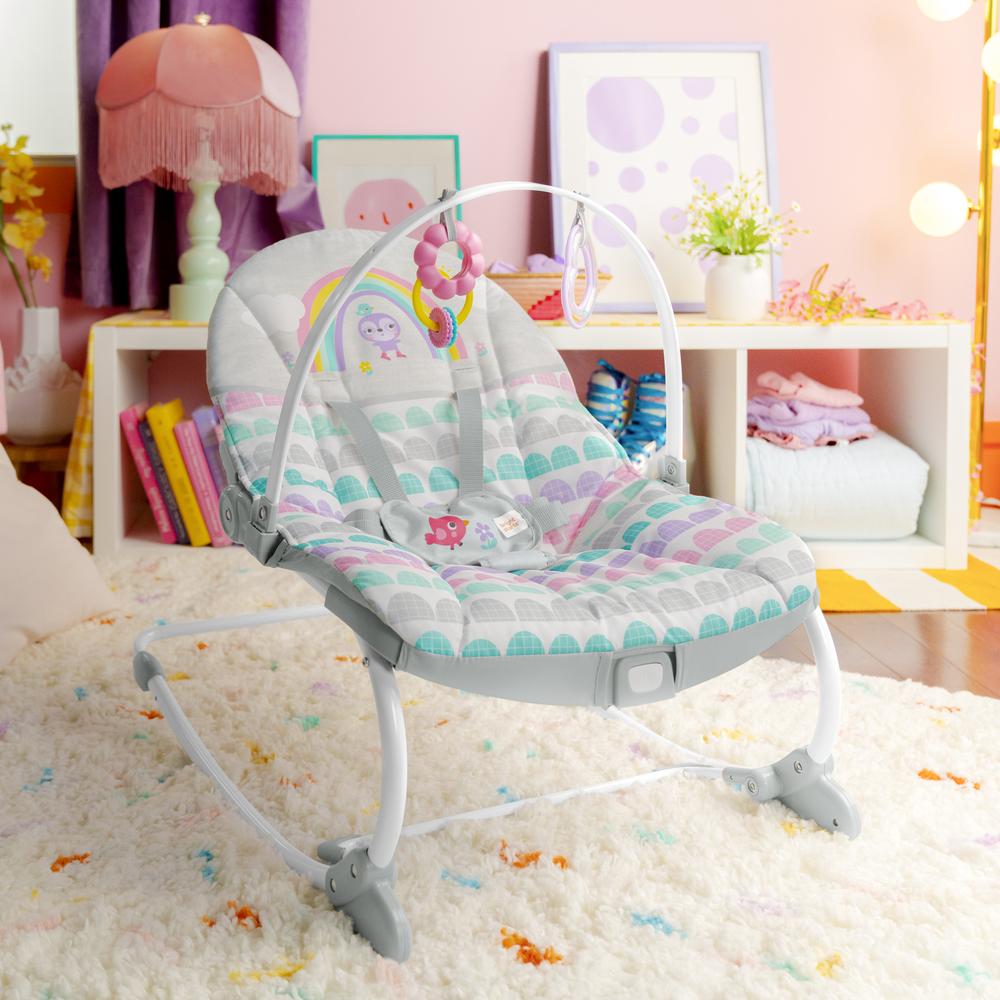 Foto 8 pulgar | Silla Mecedora Rosy Rainbow Bright Starts 13030