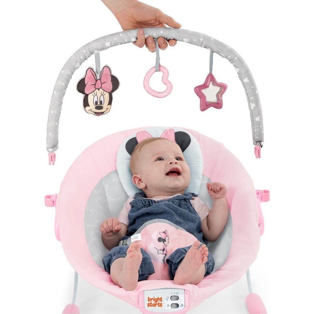 Foto 5 pulgar | Silla Vibradora y Musical Bright Starts Minnie Mouse 12206 Rosa