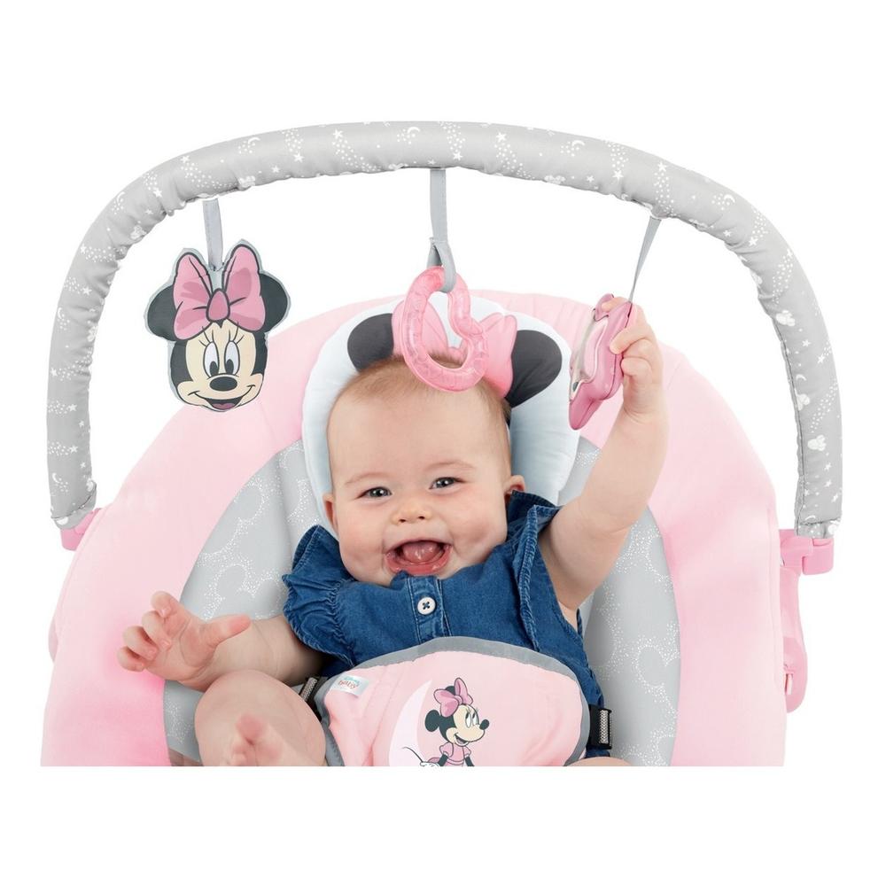 Foto 6 pulgar | Silla Vibradora y Musical Bright Starts Minnie Mouse 12206 Rosa