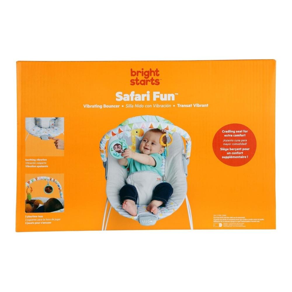 Foto 9 pulgar | Bouncer Silla Vibradora Safari Fun Bright Starts