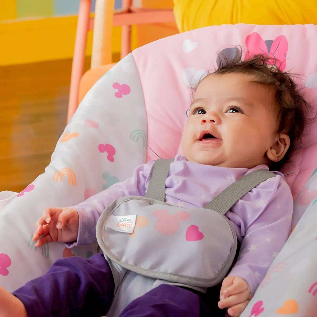 Foto 6 | Silla Bouncer Bright Stars Minnie Mouse Rosa para Bebé