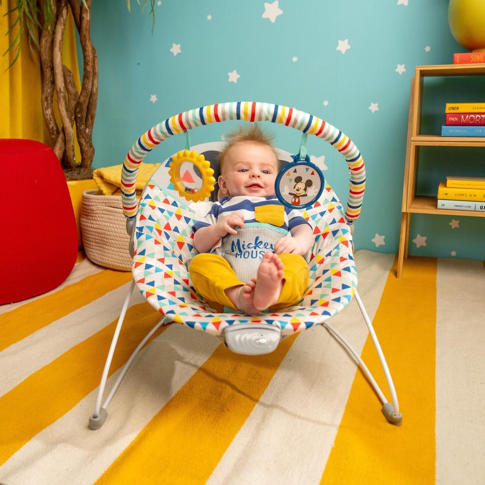 Foto 3 pulgar | Silla Bouncer Bright Stars Mickey Mouse para Bebé