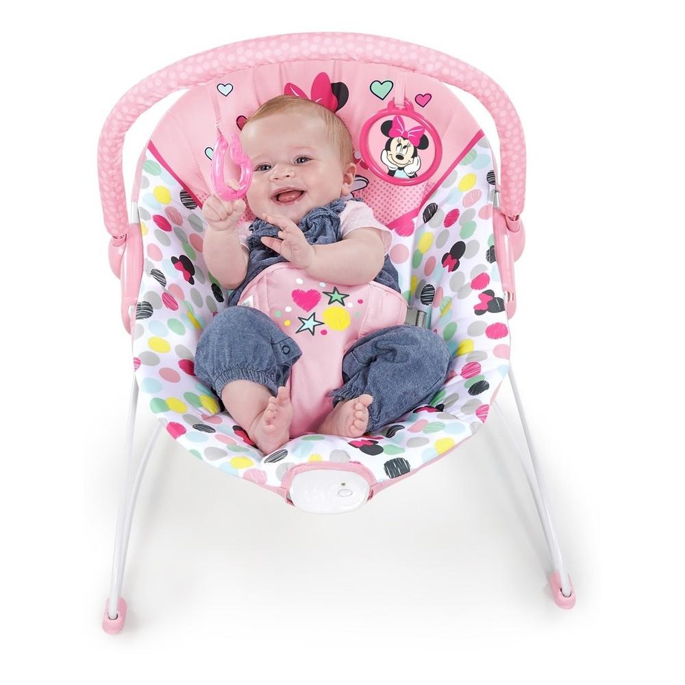 Foto 4 pulgar | Silla Bouncer Disney Baby Rosa para Bebé