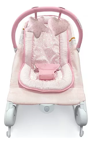 Foto 2 | Silla Mecedora Para Bebé Con Vibración Summer Bouncer Duo Color Rosa