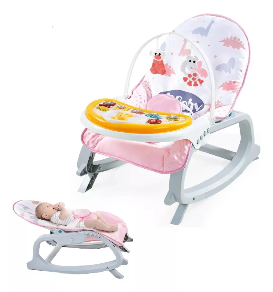 Bouncer Silla Mecedora para Bebé Aeiou Hb601 Musical 4 en 1