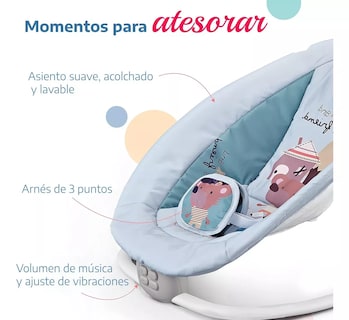 Foto 2 | Silla Mecedora Bouncer Musical Hb620 Con Proyector para Bebé
