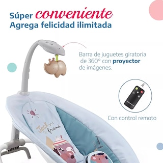 Foto 3 | Silla Mecedora Bouncer Musical Hb620 Con Proyector para Bebé