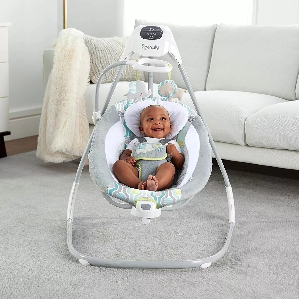 Foto 5 | Columpio Bouncer Ingenuity 2 en 1 Musical Simple Comfort