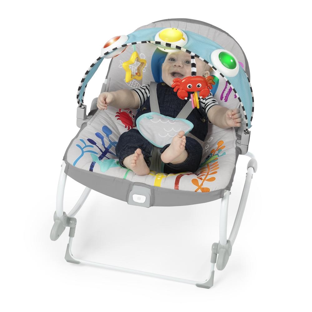 Foto 5 pulgar | Silla Mecedora Musical Kick To It Opus Baby Einstein 16787