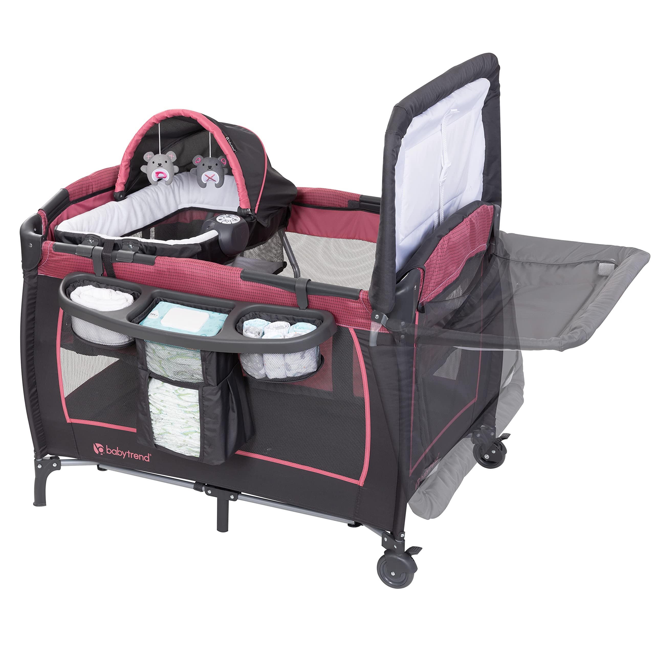 Foto 5 | Baby Trend Lil Snooze Deluxe Iii Para Gemelos Cozy Berry - Venta Internacional.