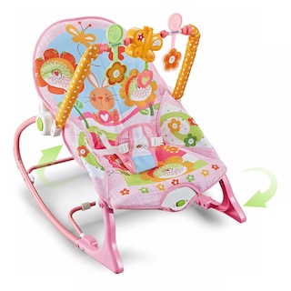 Foto 1 | Mecedora De Bebé Musical Con Juegos Color Rosa