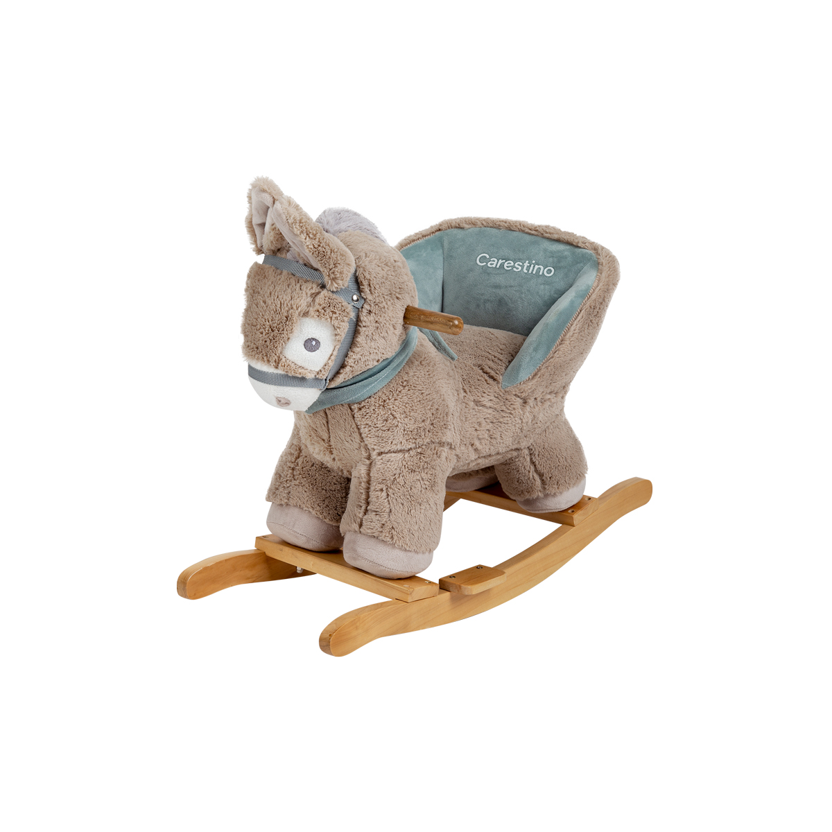 Mecedor de Peluche Carestino Burro Gris Oscuro