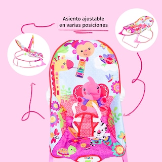 Foto 3 | Bouncer Para Bebé Rocker Mecedora Plegable Rosa
