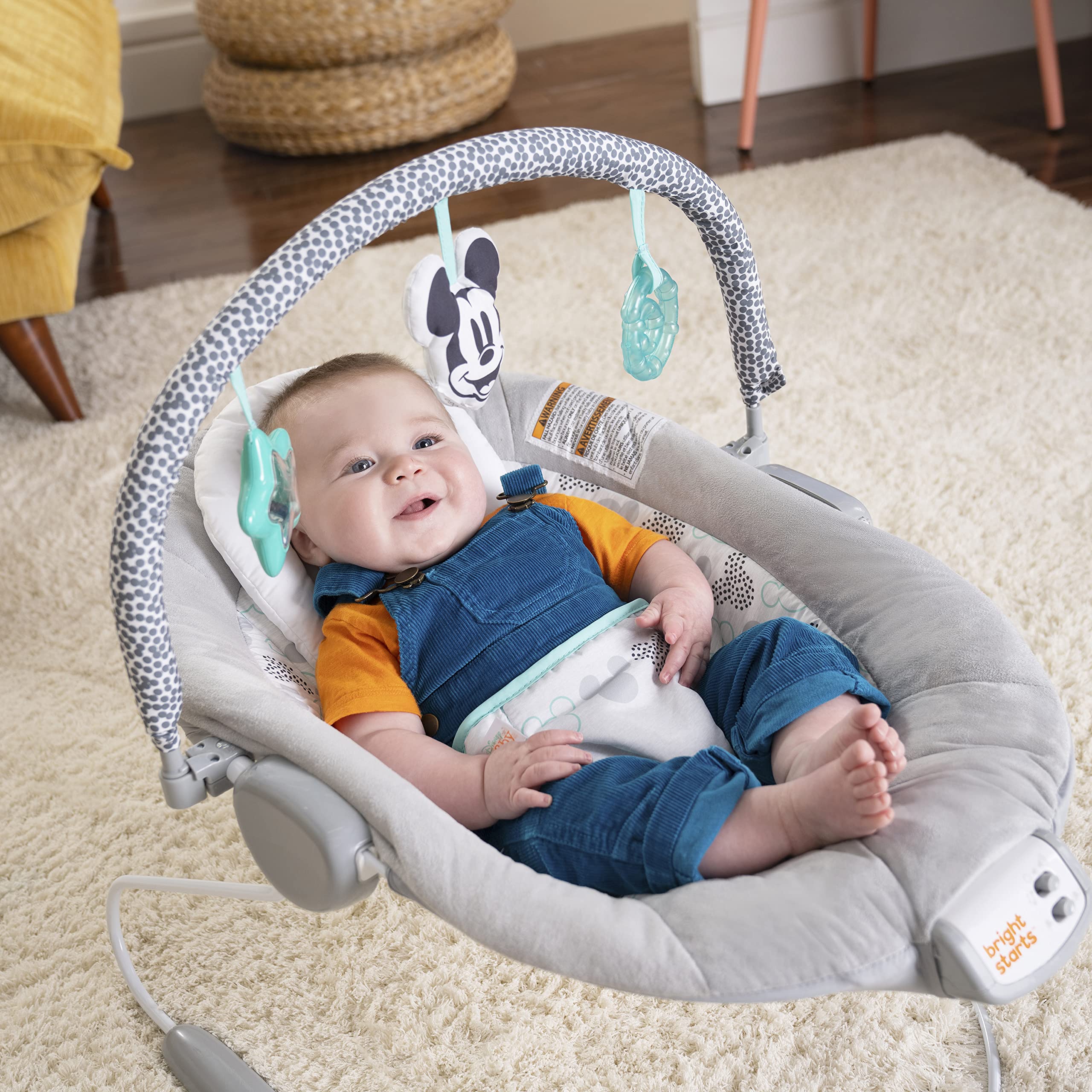 Foto 3 pulgar | Baby Bouncer Bright Starts Mickey Mouse Comfy Disney - Venta Internacional.