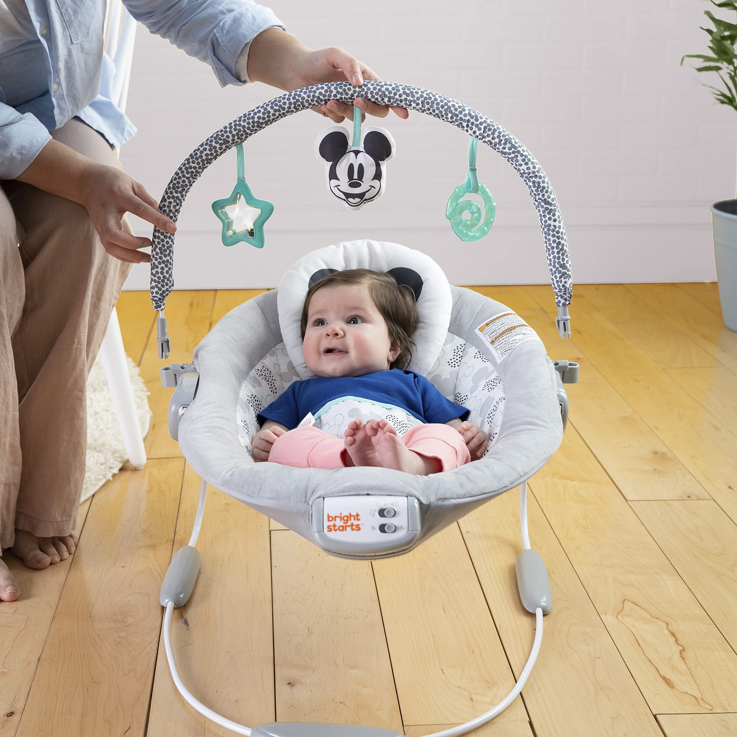 Foto 7 pulgar | Baby Bouncer Bright Starts Mickey Mouse Comfy Disney - Venta Internacional.