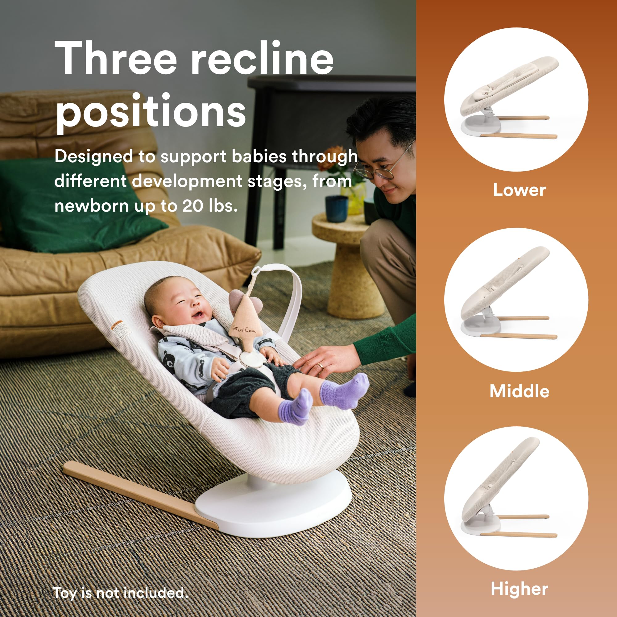 Foto 4 pulgar | Baby Bouncer & Swing Stokke Yoga Light Sand, Arena De Hasta 9 Kg - Venta Internacional.