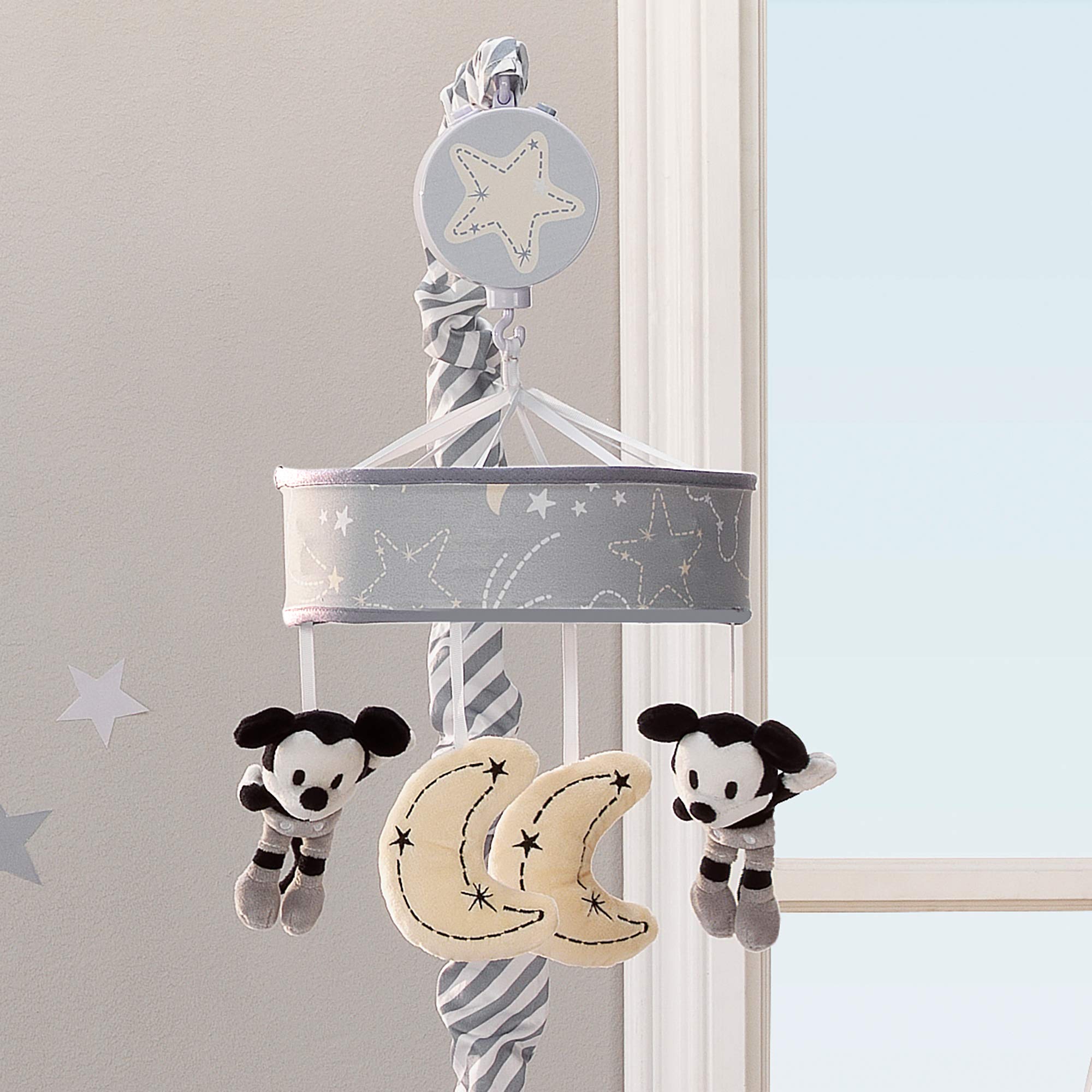 Foto 4 pulgar | Cuna Mobile Lambs & Ivy Disney Baby Mickey Mouse Gris/amarillo - Venta Internacional.